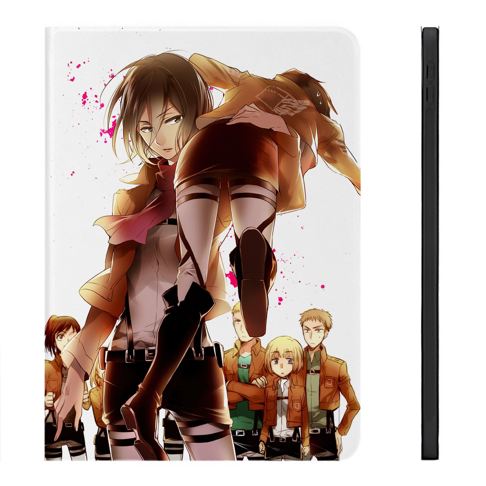 （画像用） 進撃の巨人 Attack on Titan IPadケース ペンホルダー付き ブックスタイルデザイン